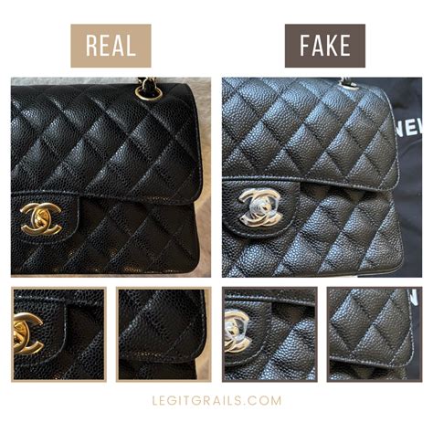 chanel handbag real vs fake|how to identify chanel bags.